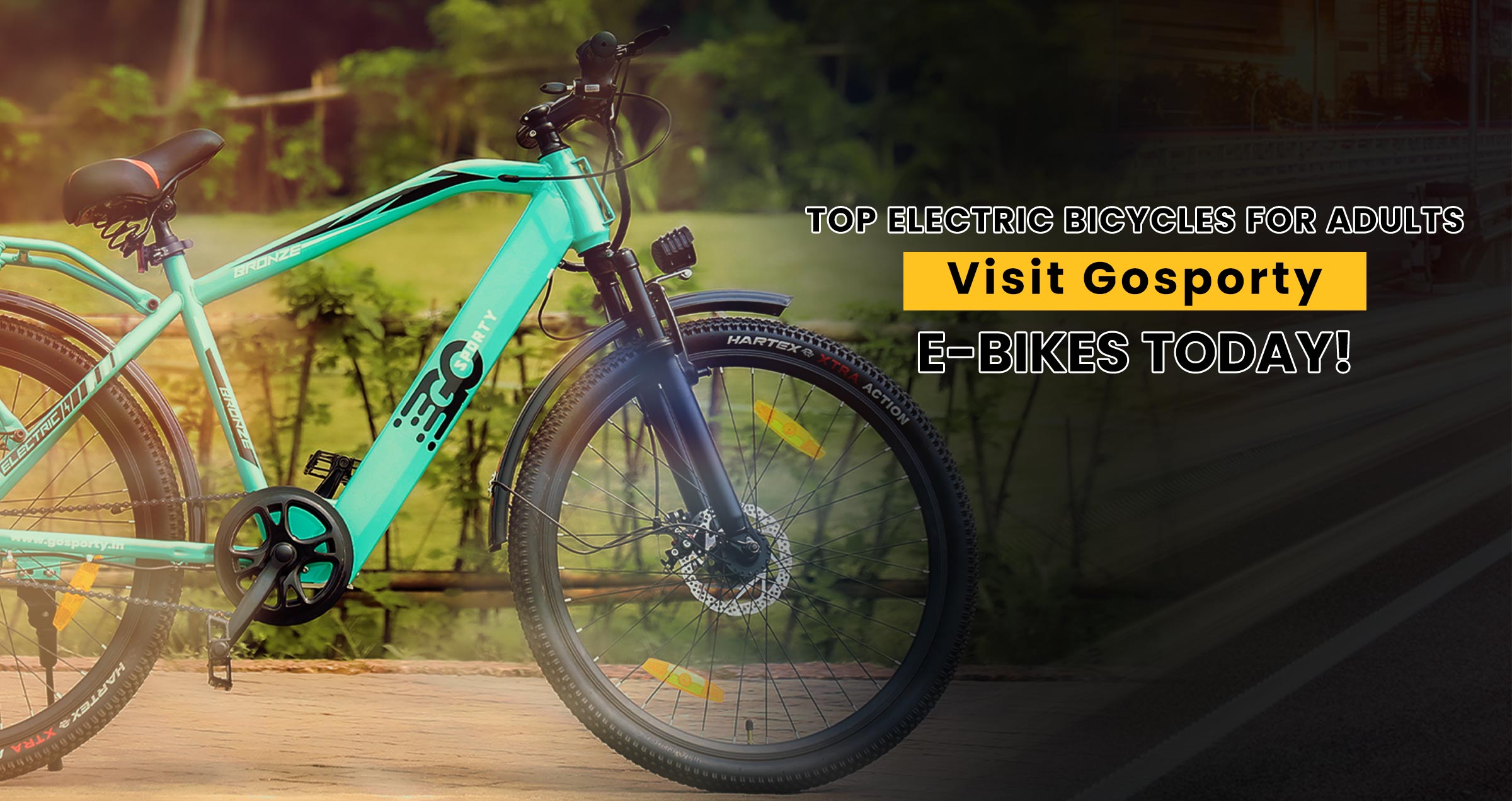 Top Electric Bicycles for Adults: Visit Gosporty E-Bikes Today!