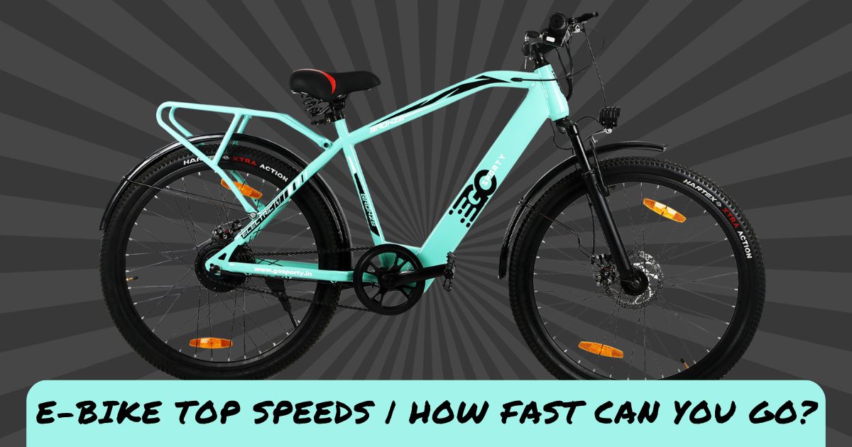 E bike top speed sale